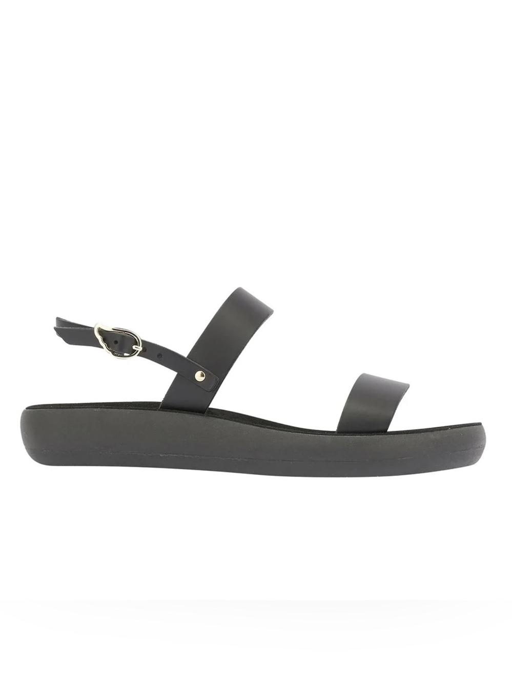 Ancient Greek Sandals- Clio comfort black